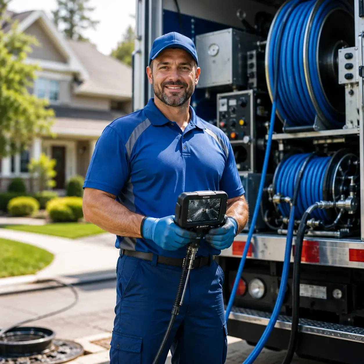 Local outdoor drain cleaning specialists in Whitt, TX
